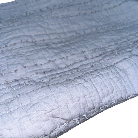 Restoration Hardware pale lavender purple textured quilted cotton pillow sham - Picture 4 of 4